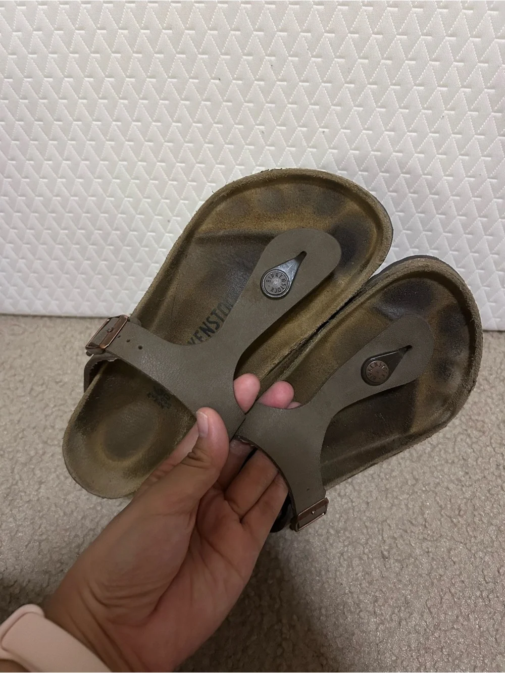 Birkenstock Gizeh Birko-Flor Thong Sandals – Mocha Brown – Size 36